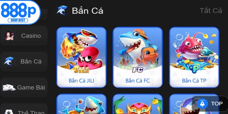 Sảnh game bắn cá được thiết kế cùng đồ họa sống động 