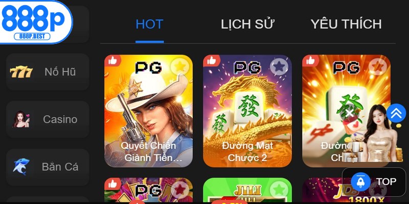 Những sản phẩm đặc sắc của nhà cái 888P