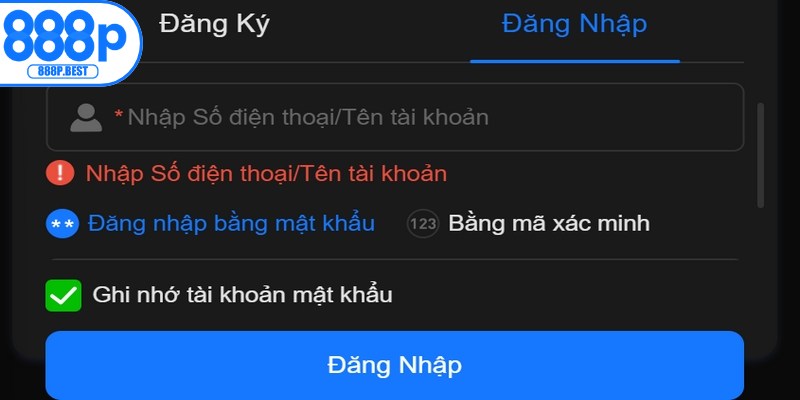 Bật mí các thao tác nạp tiền 888P nhanh chóng