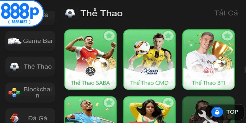 Thể thao thiết kế giao diện tối giản, dễ nhìn và dễ tra cứu thông tin