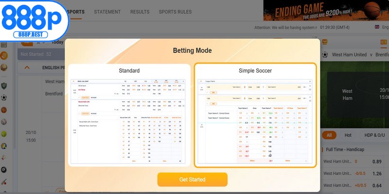 Chỉ với 3 thao tác đơn giản là bạn có thể tham gia cá cược